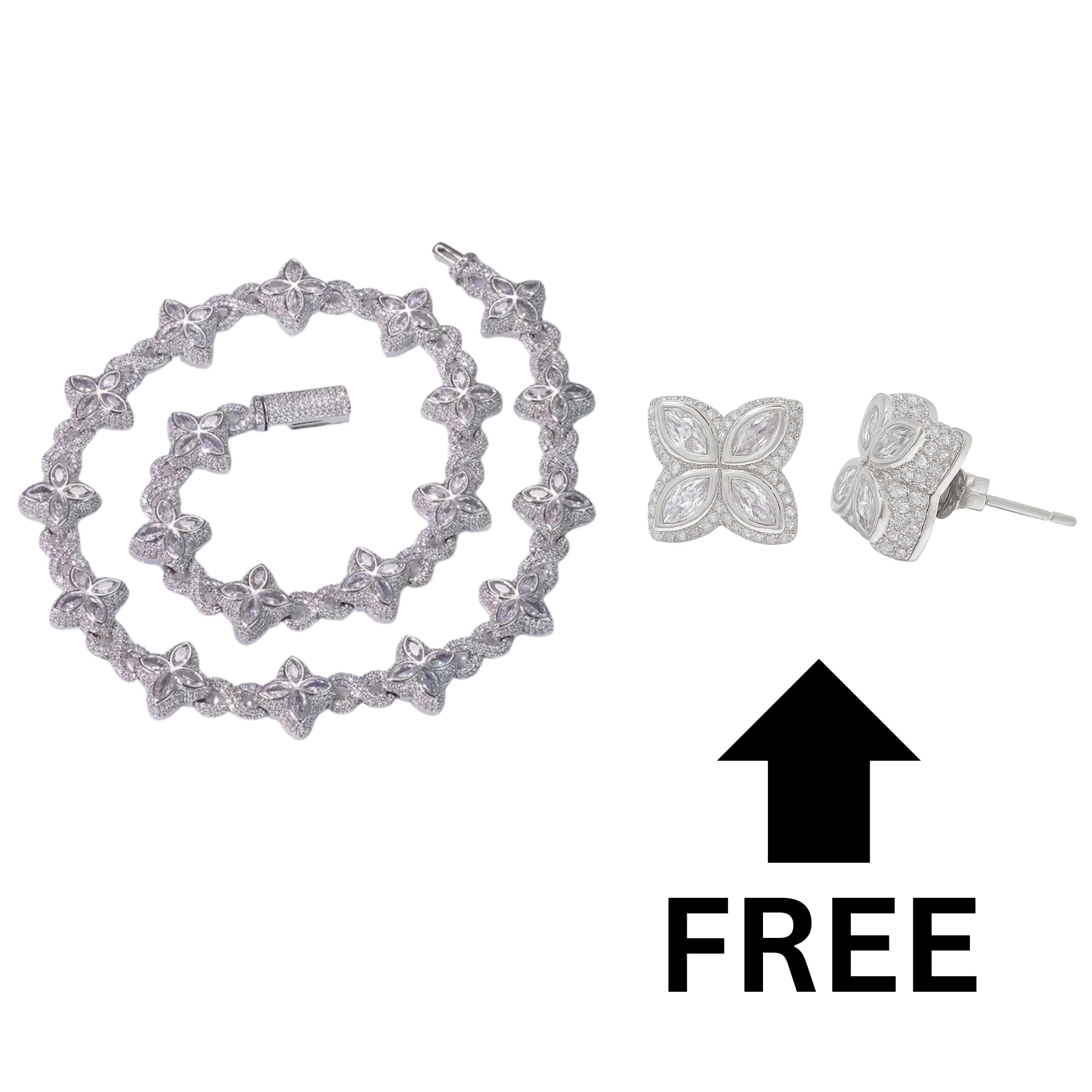 SNOW CHAIN + FREE SNOW EARRINGS