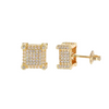 SQUARE EARRINGS - ICED OUT