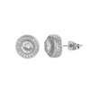 CLUSTER EARRINGS - ICED OUT