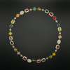MULTI GEMSTONE NECKLACE - GOLD