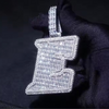 CUSTOM LETTER NECKLACE BAGUETTE STYLE