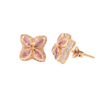 ROSE CLOVER EARRINGS - ICED OUT