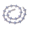 AQUA CLOVER CHAIN - ICED OUT