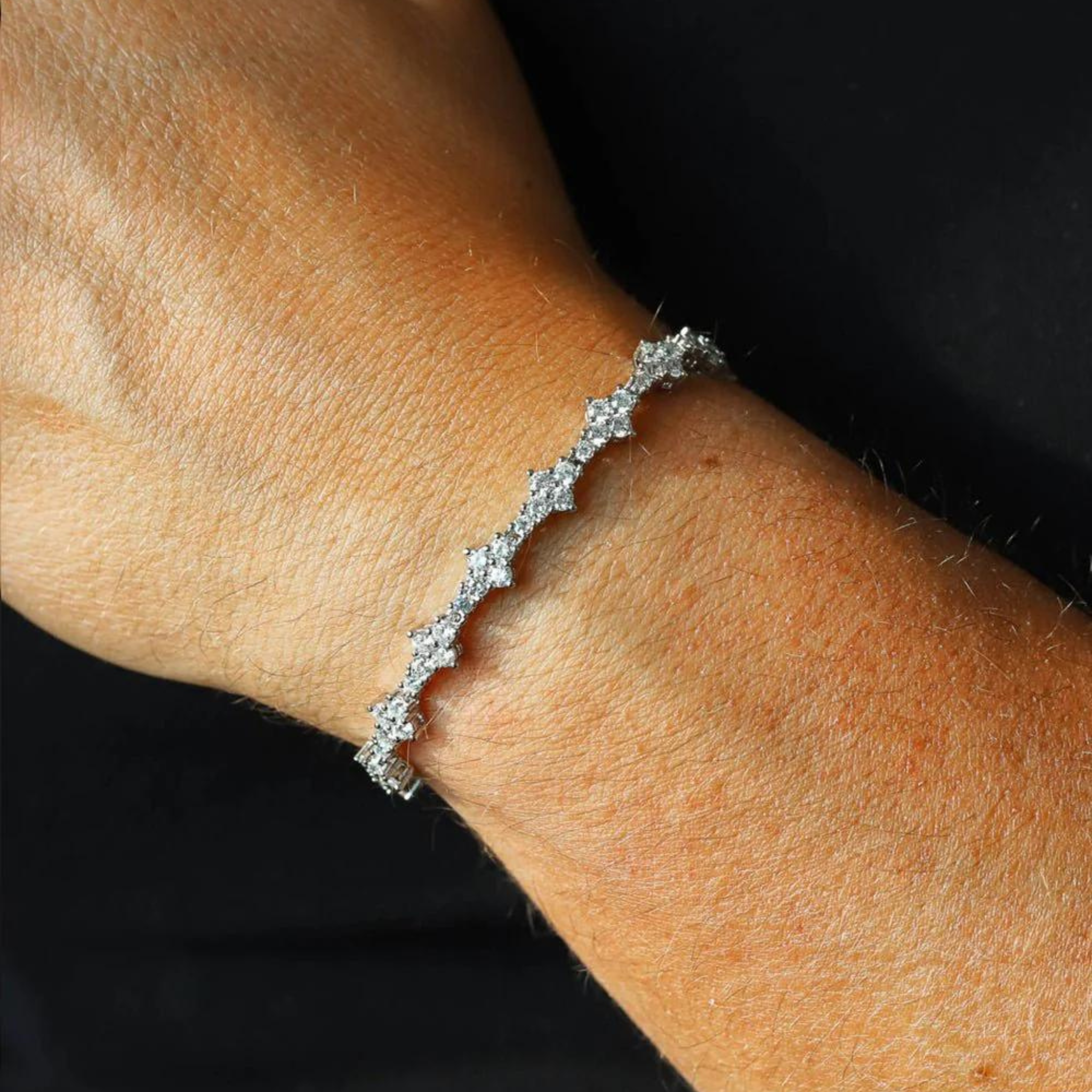 HONEYCOMB BRACELET - ICED OUT
