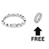 CLUSTERED BRACELET + FREE RING