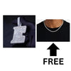 CUSTOM LETTER + FREE 4MM TENNIS CHAIN
